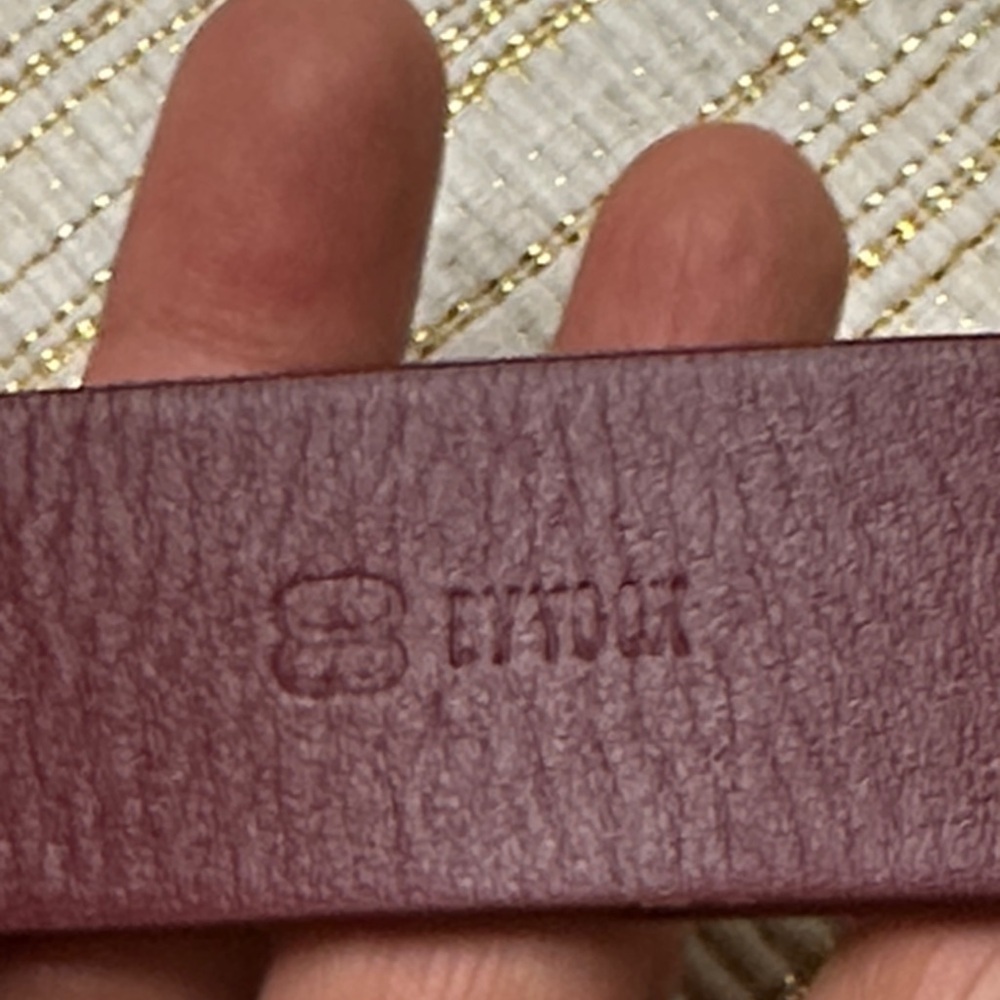 8 by YOOX Burgundy Leather Knot Waist Belt - Picture 9 of 9